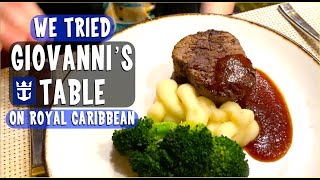 Worth It? Specialty Dining On Royal Caribbean - Giovannis Table Review Independence Of The Seas