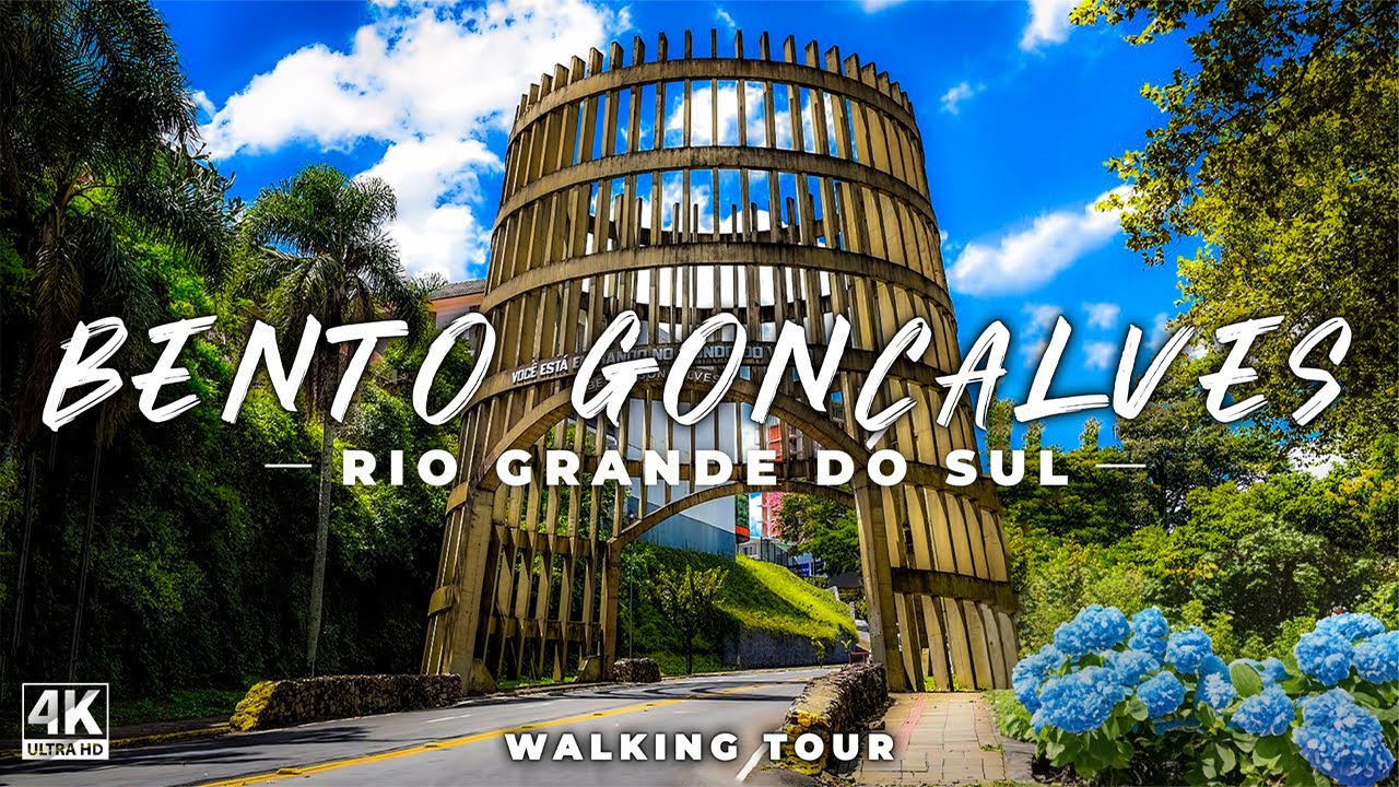 Bento Gonçalves - RS Walking Tour 4K