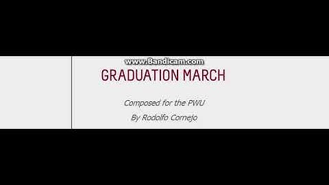 PWU Graduation March
