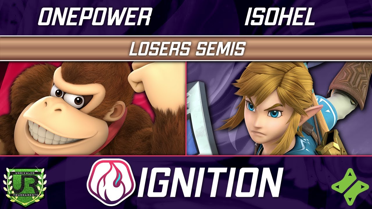 OnePower (Donkey Kong) vs isohel (Link) - Ignition 385 LOSERS SEMIS
