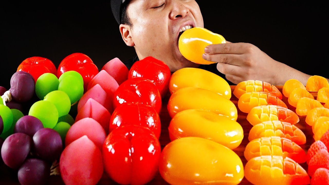 알록달록 여러가지 과일 젤리 먹방~!! Colorful assorted fruit jellies
