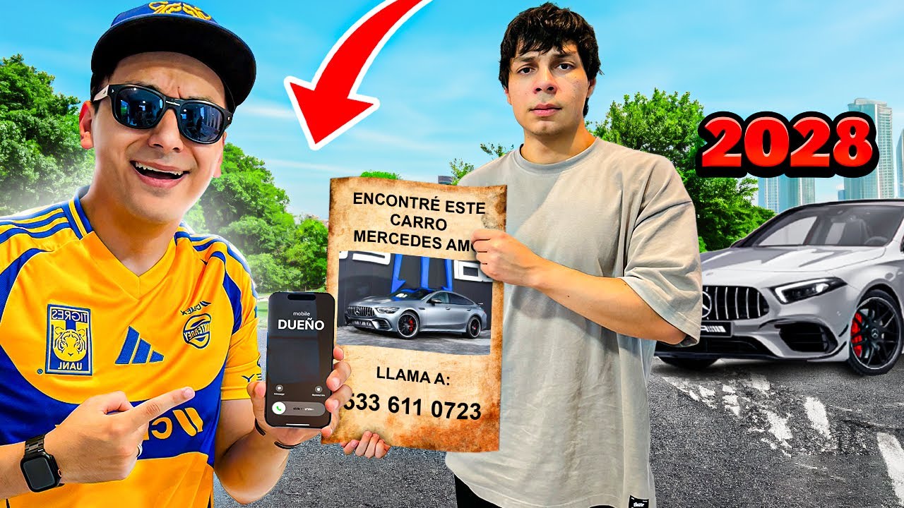 FINGIMOS ENCONTRAR un CARRO 2028 para VER CUANTOS MENTIROSOS LO RECLAMAN con YAIR17 y VALDO...