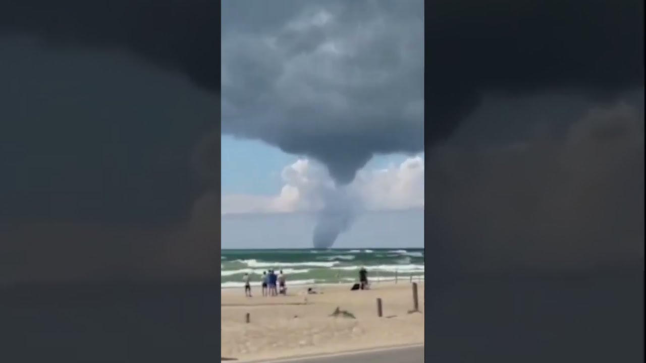 Waterspout Spins on Lake Huron Near Ontario Beach YouTube
