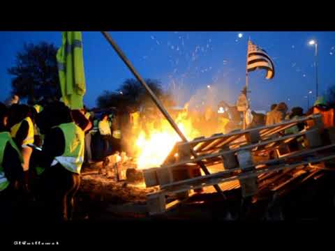 Rassemblement Gilets Jaunes à Kervidannou Sur Quimperlé Le