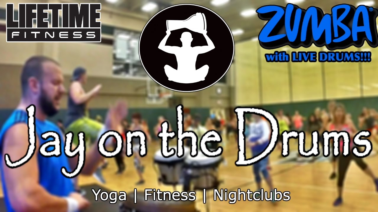 Jay on the Drums @ Lifetime Fitness | Tempe, AZ | Zumba with LIVE DRUMS