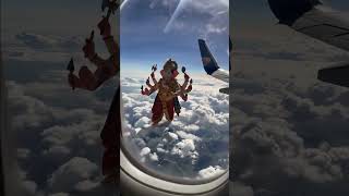 Ganpati Bappa in the Clouds! 😮✈️ | Divine Flight View