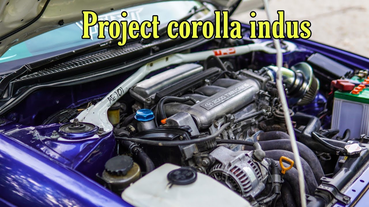 Toyota Corolla with 3sge twin cam 178bhp Engine - YouTube