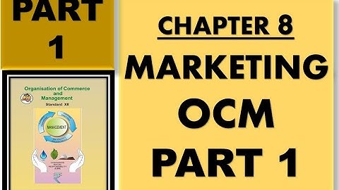 INTRODUCTION | MEAING | DEFINITIONS OF MARKETING | CHAPTER 8 MARKETING | OCM NEW SYLLABUS | PART 1