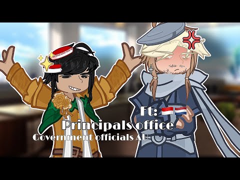 Principals Office | ft: 🇳🇱🇮🇩 | #countryhumansgacha | skit