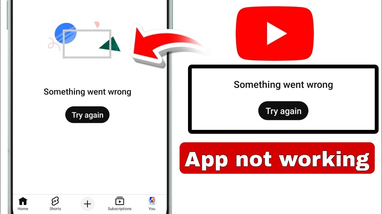 Youtube not working | Youtube app not working problem today | Something ...