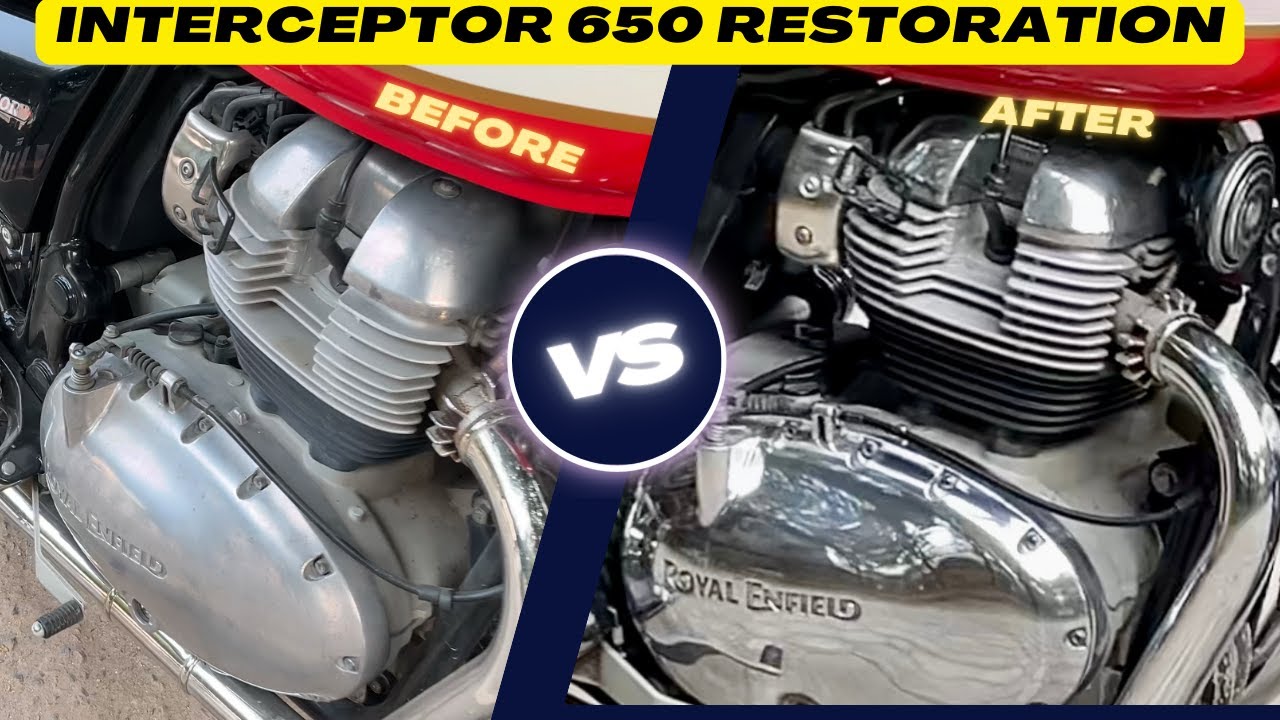 PURANI BIKE KO BRAND NEW BANA DIA🔥 INTERCEPTOR 650 RESTORATION..Engine ...