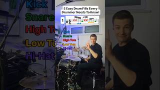 5 Easy Beginner Drum Fills Every Drummer Needs To Know! 🥁 (Drum Lesson)