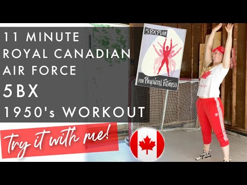 Royal Canadian Air Force 5BX Workout - try it with me!