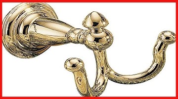 Great product -  Delta Faucet 75035-PB Victorian Double Robe Hook, Polished Brass,4.50 x 8.60 x 0.03
