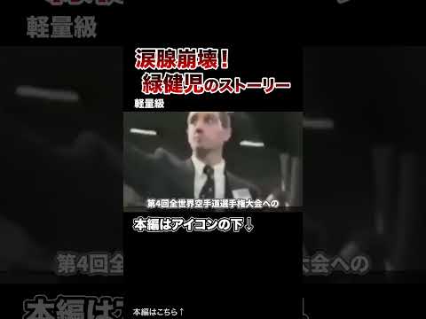 【涙腺崩壊】圧倒的な体重差関係なく世界チャンピオンになった緑健児のストーリー【格闘技】#格闘技 #ボクシング #MMA