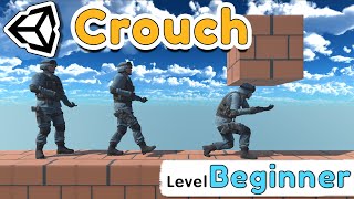 Unity 3D How to Walk & Crouch Tutorial [ For Beginner ]