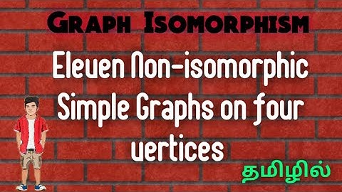 Eleven(11) Non-isomorphic simple graphs on Four Vertices _ Graph theory _ தமிழ் _ video 28