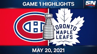 NHL Game Highlights | Canadiens vs. Maple Leafs, Game 1 - May 20, 2021