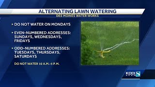 Des Moines Water Works asks residents to limit lawn watering