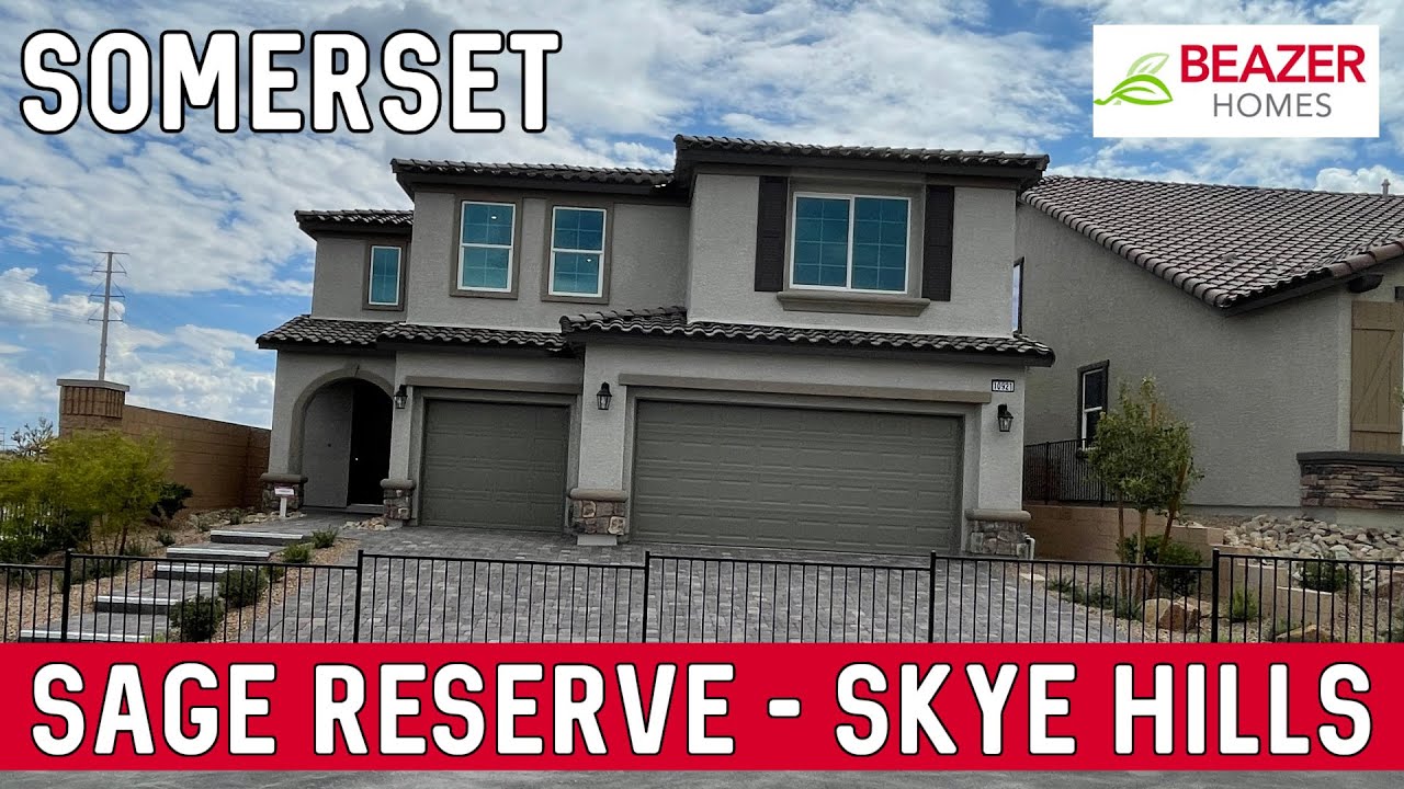Sage Reserve in Skye Hills | Somerset Model $619k+, 5 Beds, 3.5-4.5 Baths, 3139 sq. ft. | Beazer