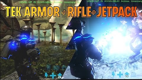 Ark ultimate Mobile edition:-tek armor + tek rifle+jet armor