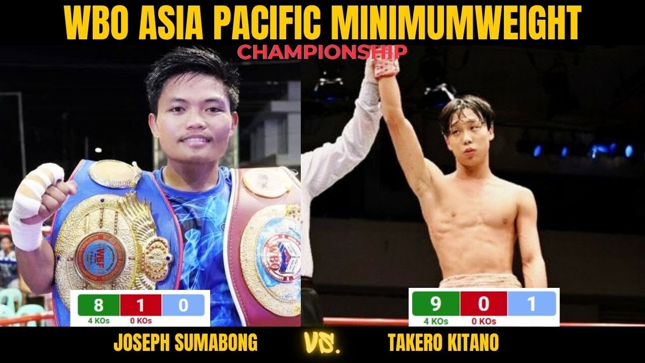 Joseph Sumabong vs. Takero Kitano | WBO Asia Pacific Title in Japan