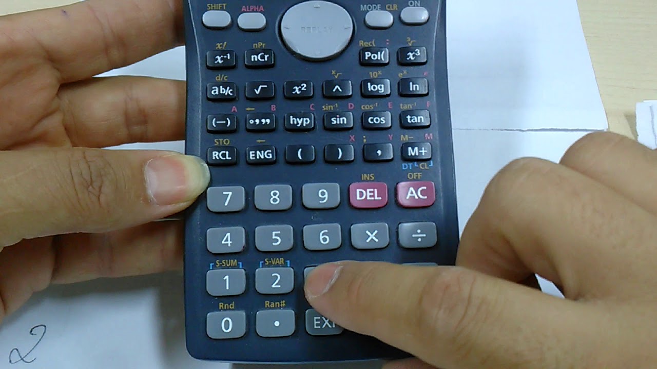 M dia Vari ncia E Desvio Padr o Na Calculadora Casio YouTube