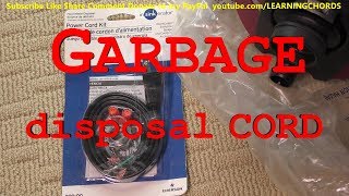 InSinkErator Garbage Disposal Power Cord Kit HOW TO REPLACE CORD