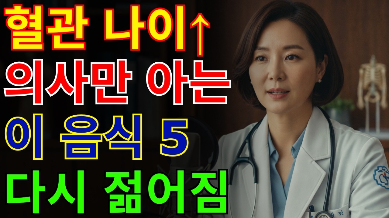 혈관 나이 되돌리는 음식 TOP5, 지금 확인하세요 | 건강 | 혈관 | 식단 | 오디오북 |