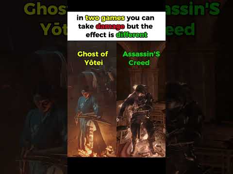 in two games you can take damage but the effect is different - Assassin'S Creed