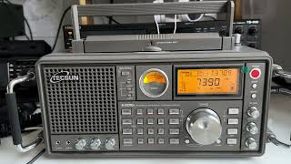Rare 40 metre band afternoon copy of Radio New Zealand Pacific 7390 kHz using the Tecsun S-2200X