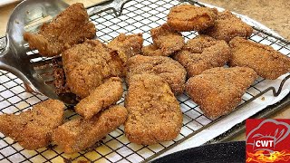 Crispy Spicy Southern Fried Catfish Nuggets | Deep Fried Catfish Recipe