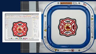 Week 19- Fireman Patch: Step by step process: