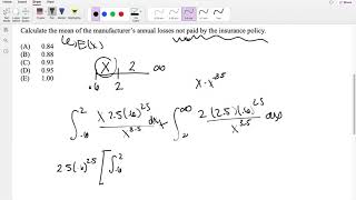 SOA Exam P Question 51 | Expected Value With Deductible