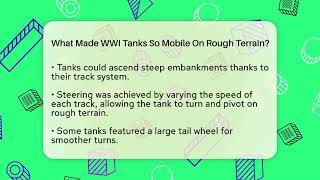 What Made WWI Tanks So Mobile On Rough Terrain? - First World War Journal screenshot 2