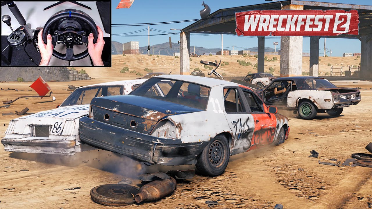 Ford Crown Victoria | Wreckfest 2 | Steering Wheel Gameplay