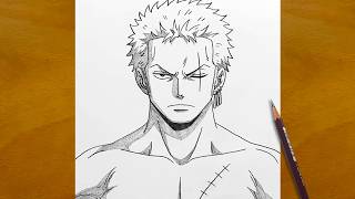Drawing Zoro from One Piece | Epic Pencil Sketch Process