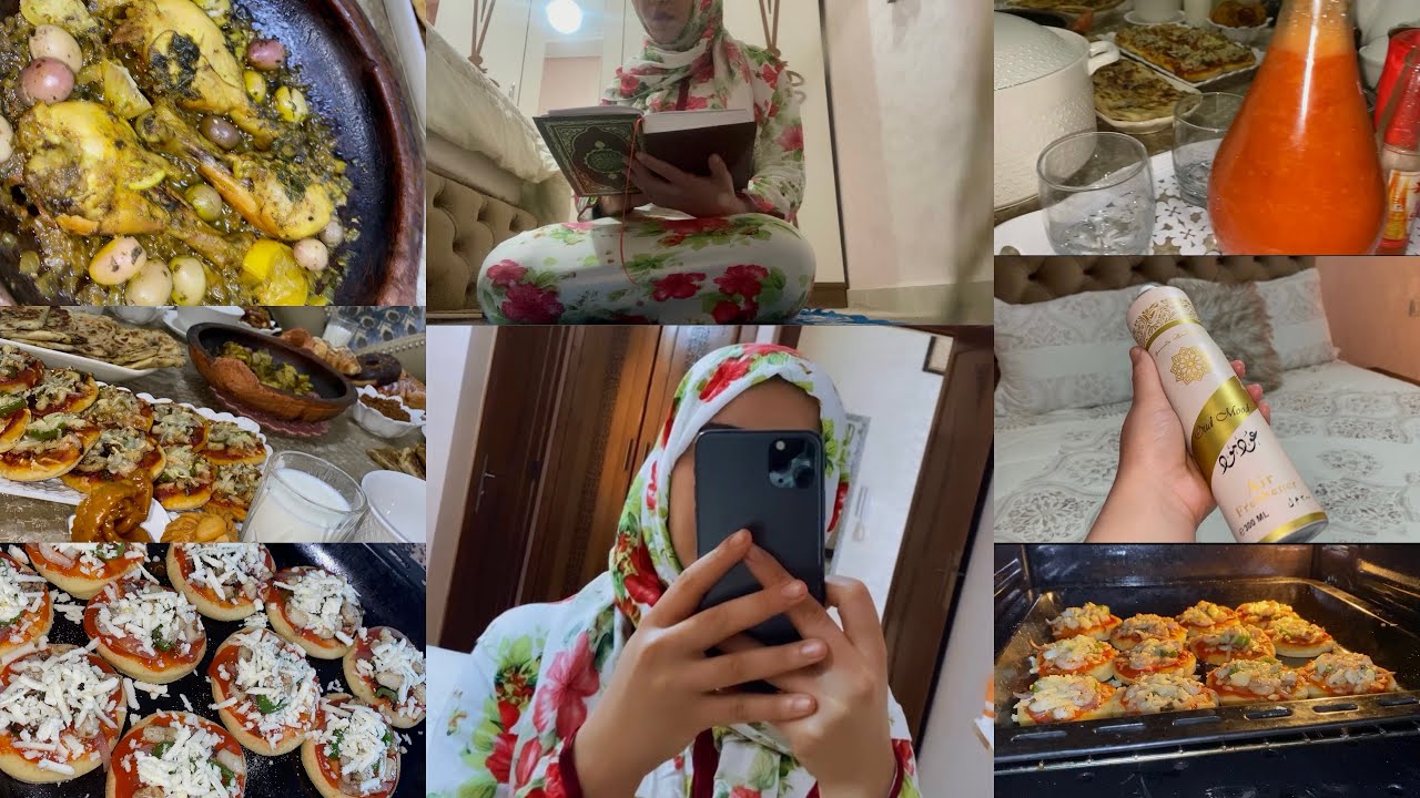 روتين يوم تالت في رمضان🌙شهيوات ساهلين مايشدوش لك الوقت😍ملويات معمرين بالكفتة،ميني بيتزا بلكروفيط