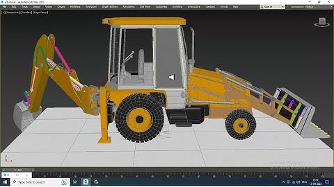 3dsMax Tutorials, Tutorial on 3D Modeling a JCB Construction Machine from Scratch in 3dsmax. Part 20