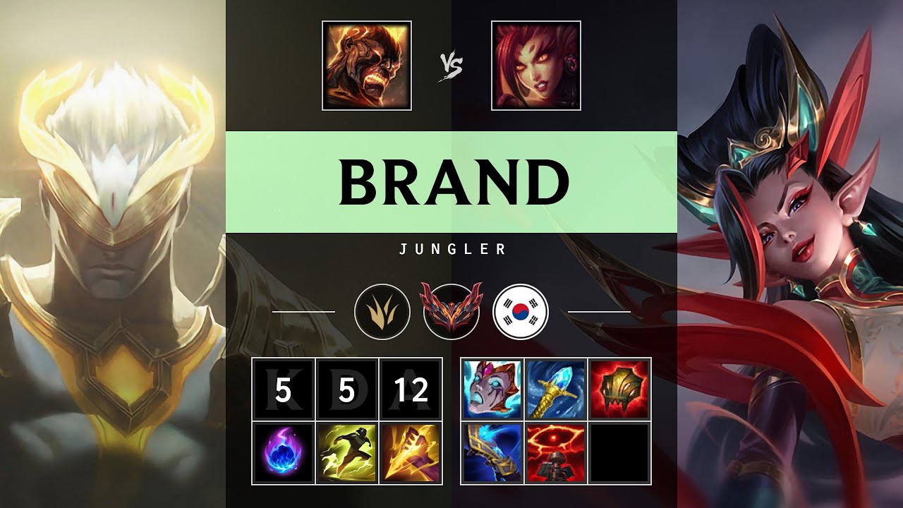 Brand Jungle vs Zyra - KR Grandmaster Patch 25.13
