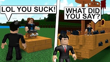 NOOB DISGUISE TROLLING He thought I was a NOOB untill I did This... Build a Boat