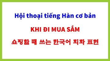 Hội Thoại Tiếng Hàn Cơ Bản Khi Đi Mua Sắm | 쇼핑할 때 쓰는 한국어 회화 표현