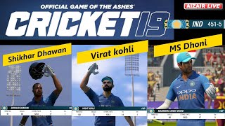 LIVE INDIA vs WEST INDIES - 1ST ODI - High Scoring Game | CRICKET 19 screenshot 5