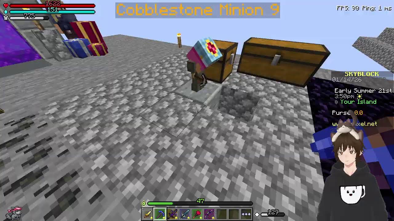 Going back to Hypixel skyblock (I like new stuff) [Minecraft]