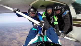 Jumping in NY in March, 2016 over WNY Skydiving with Brian Piper