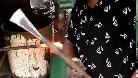 How To Make A Shabol-Easy Way To Crowbar /Blacksmithing Video-Gad Long Rusty Rebar - Forging