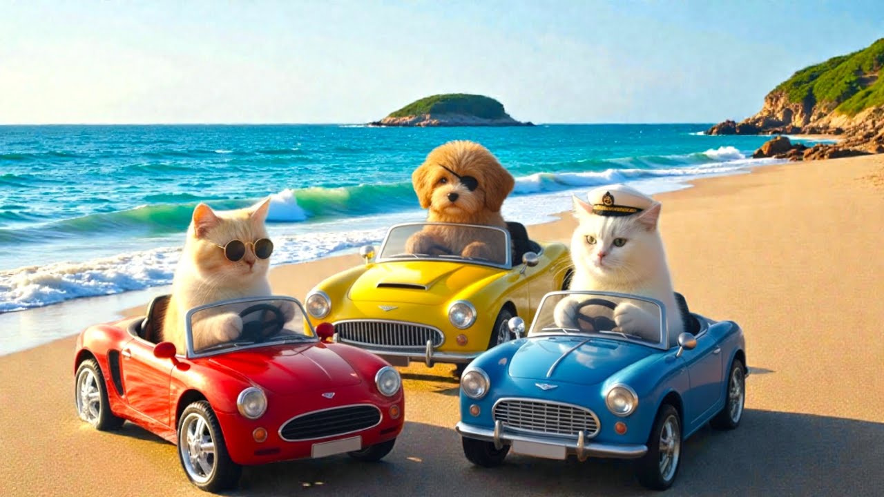 Mama Cat Saves Kitten Falls Into theSwimming Pool Dry Fur, Cook and LullingKitten to Sleep😻