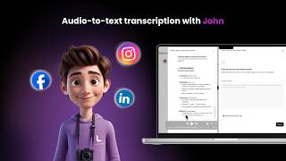 Audio-to-text transcription with John on Limova — Tutorial screenshot 4