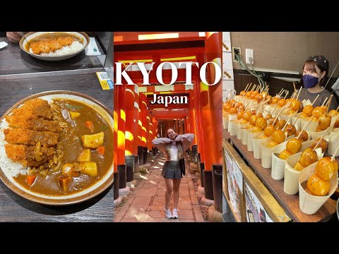 KYOTO Food Vlog | Inari Shrines, Bamboo Forest, Ramen, Sushi, Curry & Dango 🍡⛩ 🍁