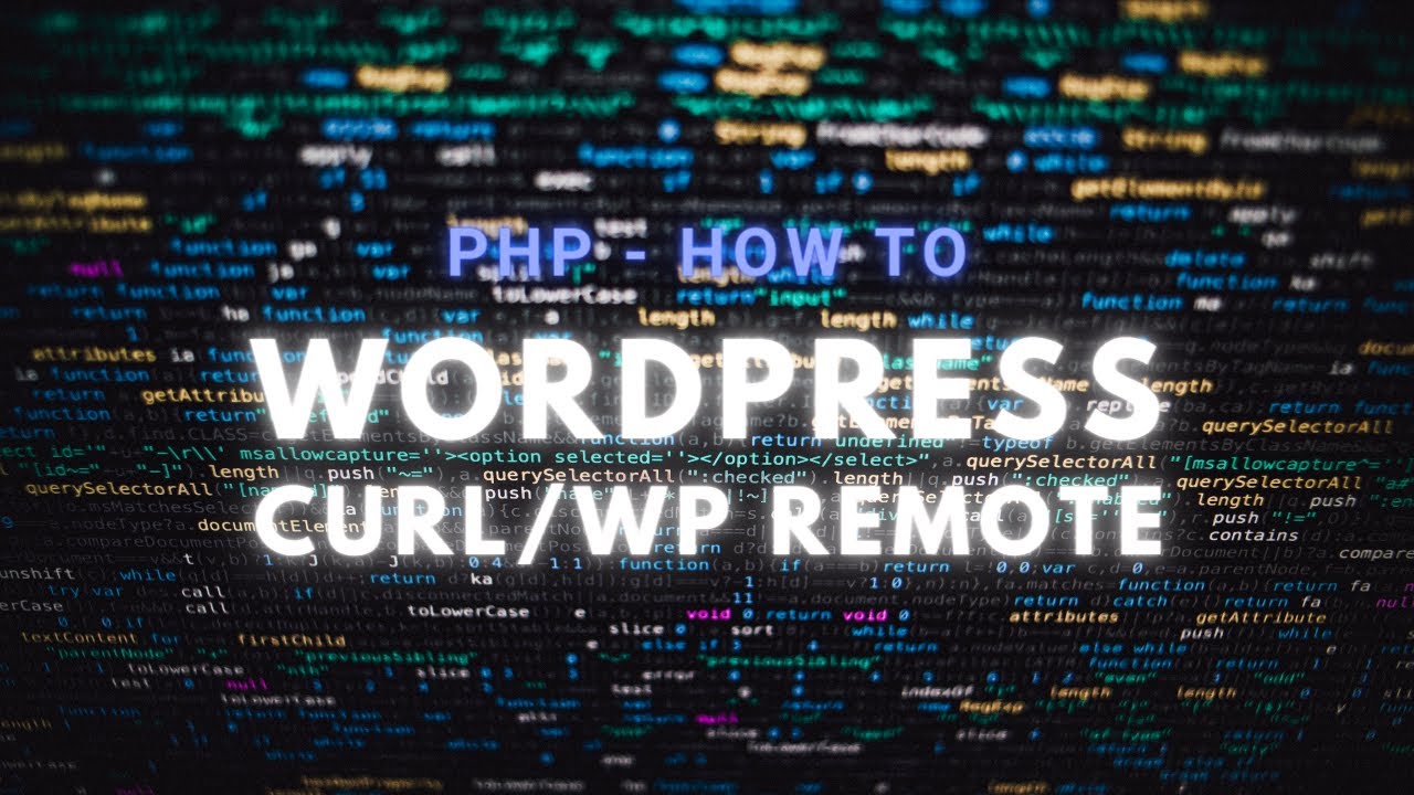 curl_setopt  New 2022  PHP - cURL/Remote Request in WordPress